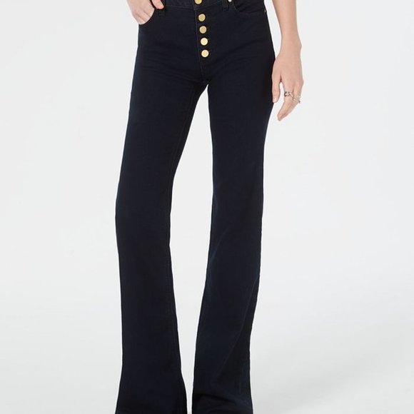 Michael Kors Navy Flare Jeans - Picture 2 of 12